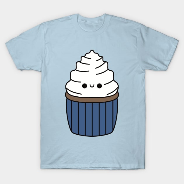 Cute Vanilla Cupcake - Kawaii Cupcake T-Shirt by KawaiiByDice